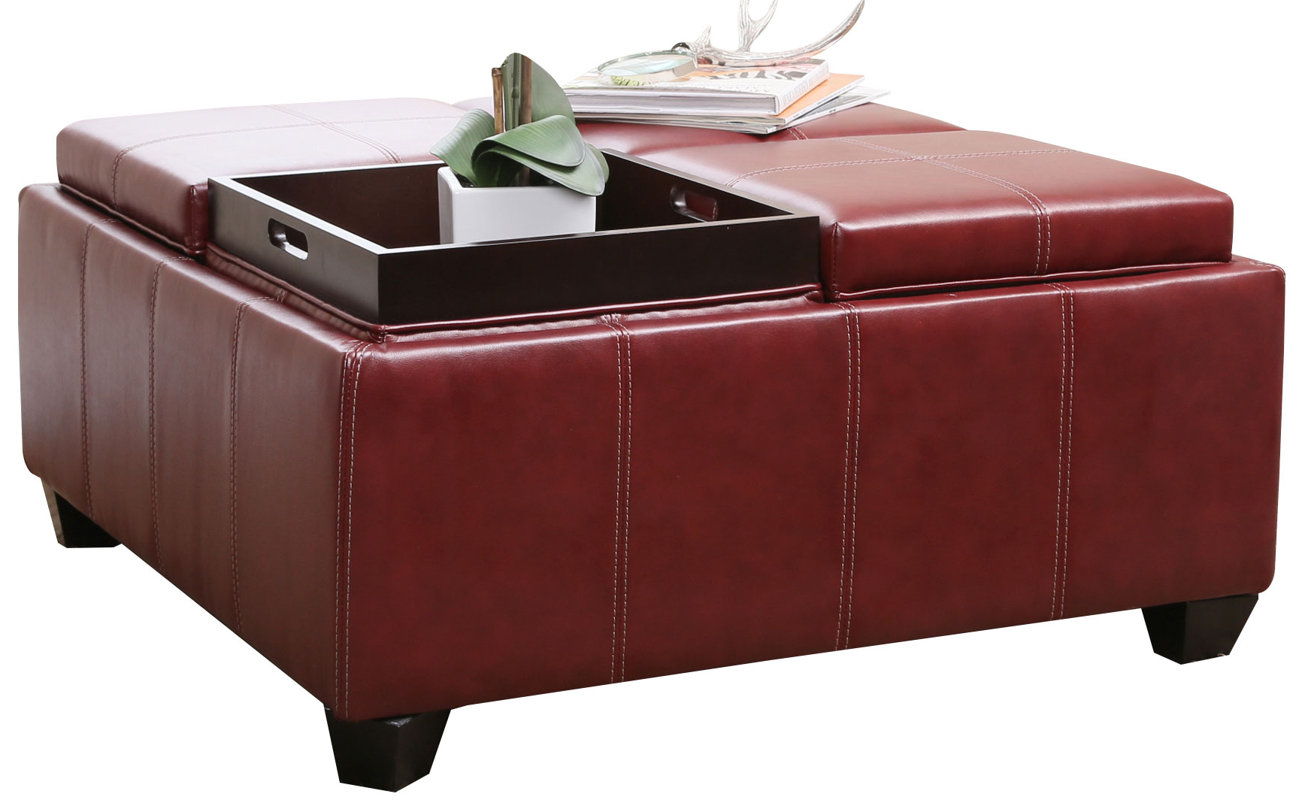 Darby Home Co Leatherwood Storage Ottoman & Reviews Wayfair