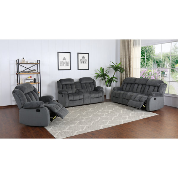 2 Madison Reclining 3 Piece Living Room Set By Sunset