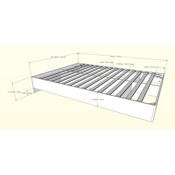 #1 Cirencester Platform Bed By Wade Logan Wonderful