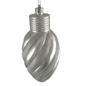Glitter Shatterproof Hanging Bells Christmas Decoration