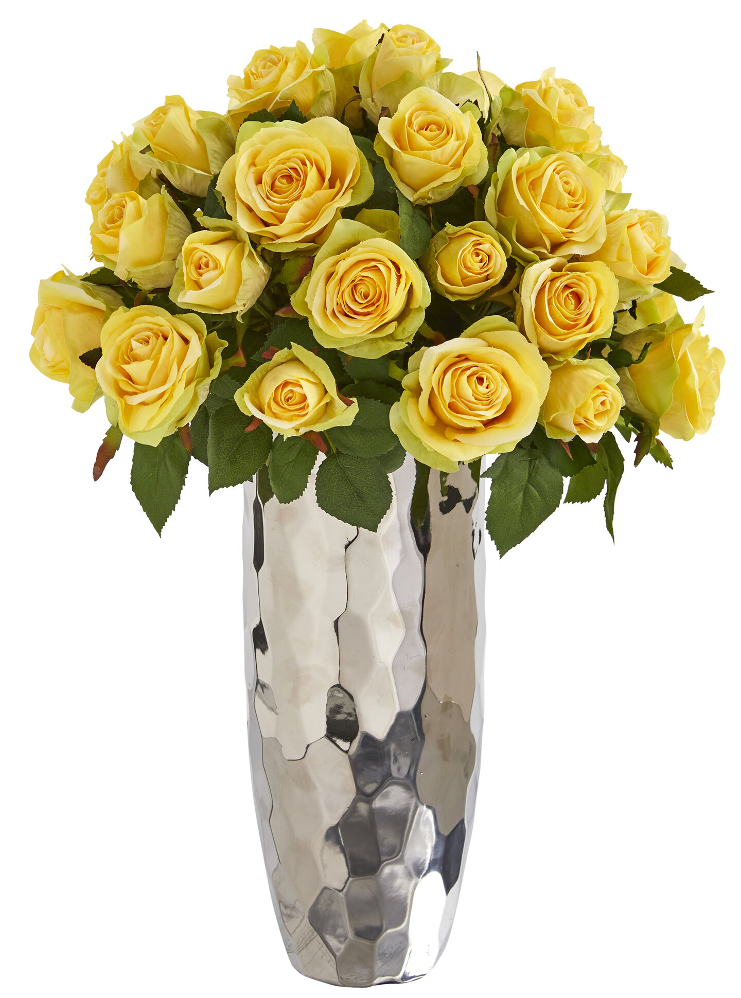 artificial roses in vase