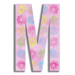 Tyrik Flower Letter Hanging Initial