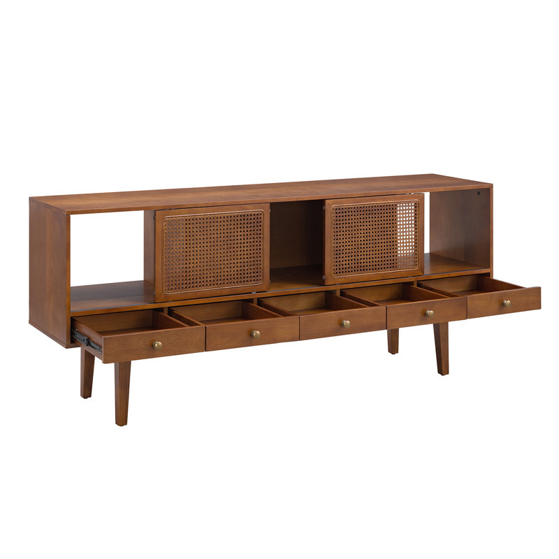 George Oliver Dwight Cabinet Enclosed Storage Tv Stand For Tvs Up