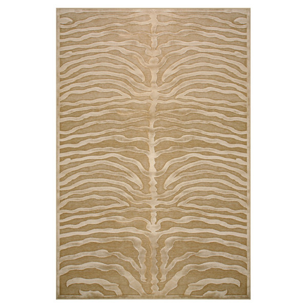 Daden Ivory/Brown Area Rug by World Menagerie