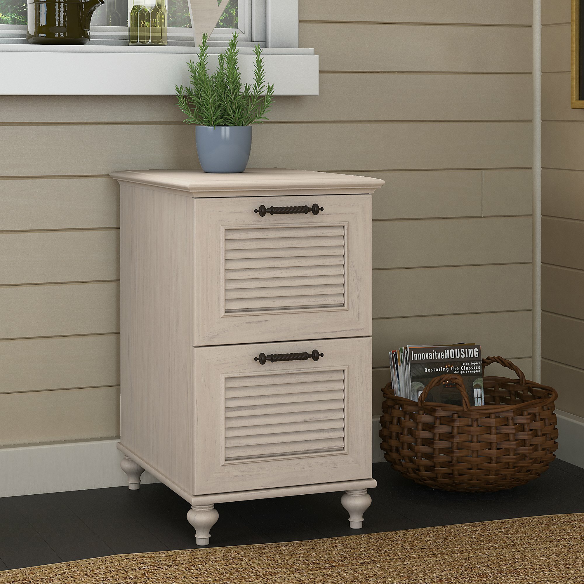 Kathy Ireland Home By Bush Furniture Volcano Dusk 2 Drawer