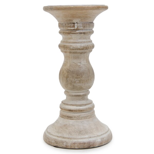 Elements Wood Candlestick & Reviews Wayfair