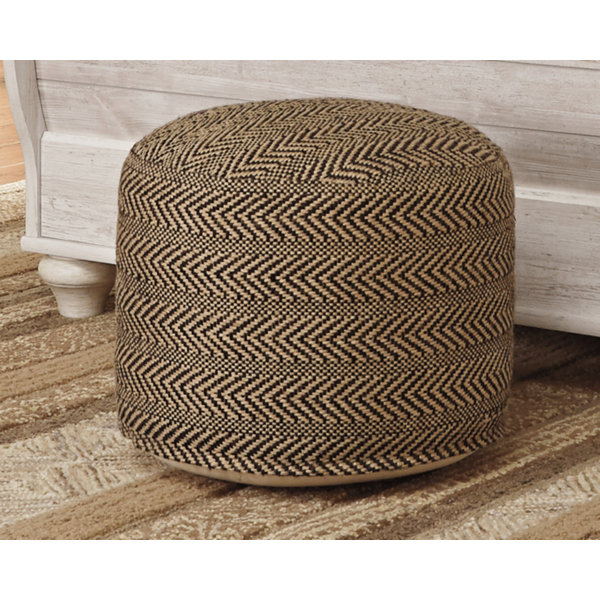Wyndham Chevron Pouf Ottoman By Laurel Foundry Modern Farmhouse Today Sale Only