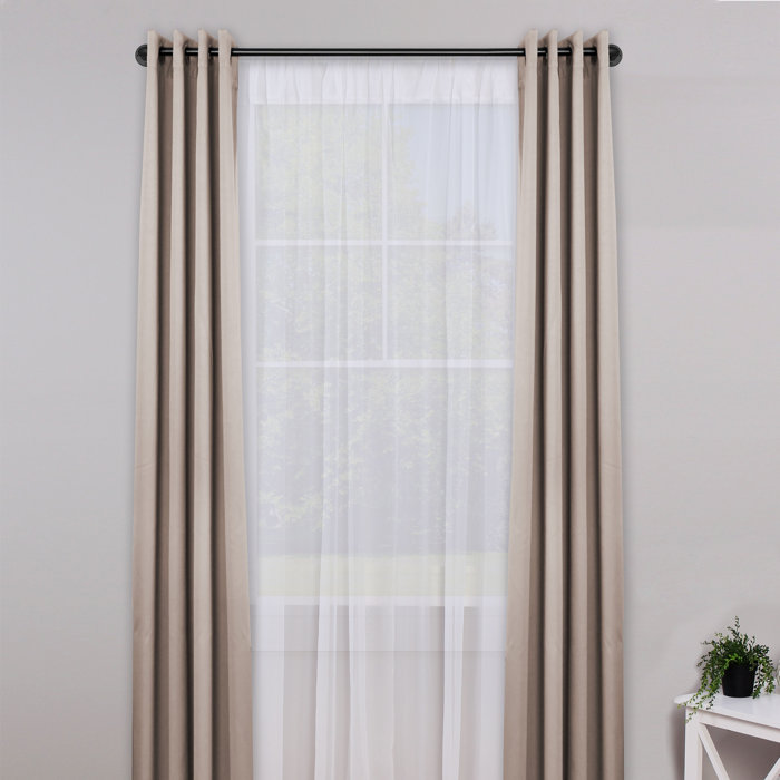 Sun Zero Bronn Curtain Double Rod Hardware Set Reviews Wayfair Ca