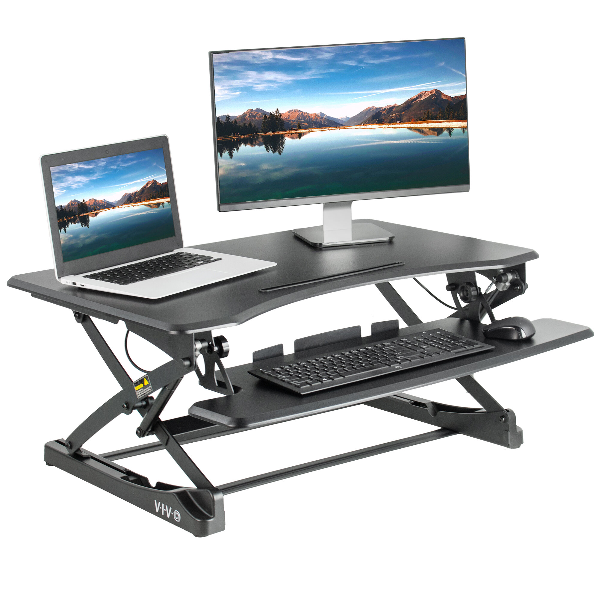 Vivo Monitor Riser Sit Stand Tabletop Height Adjustable Standing