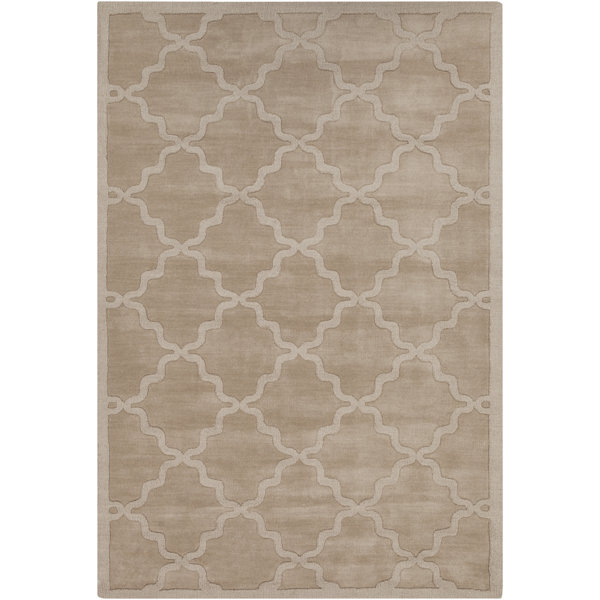 Blankenship Tan Geometric Abbey Area Rug by Charlton Home