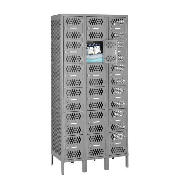 6 Tier 3 Wide Employee Locker by Tennsco Corp.