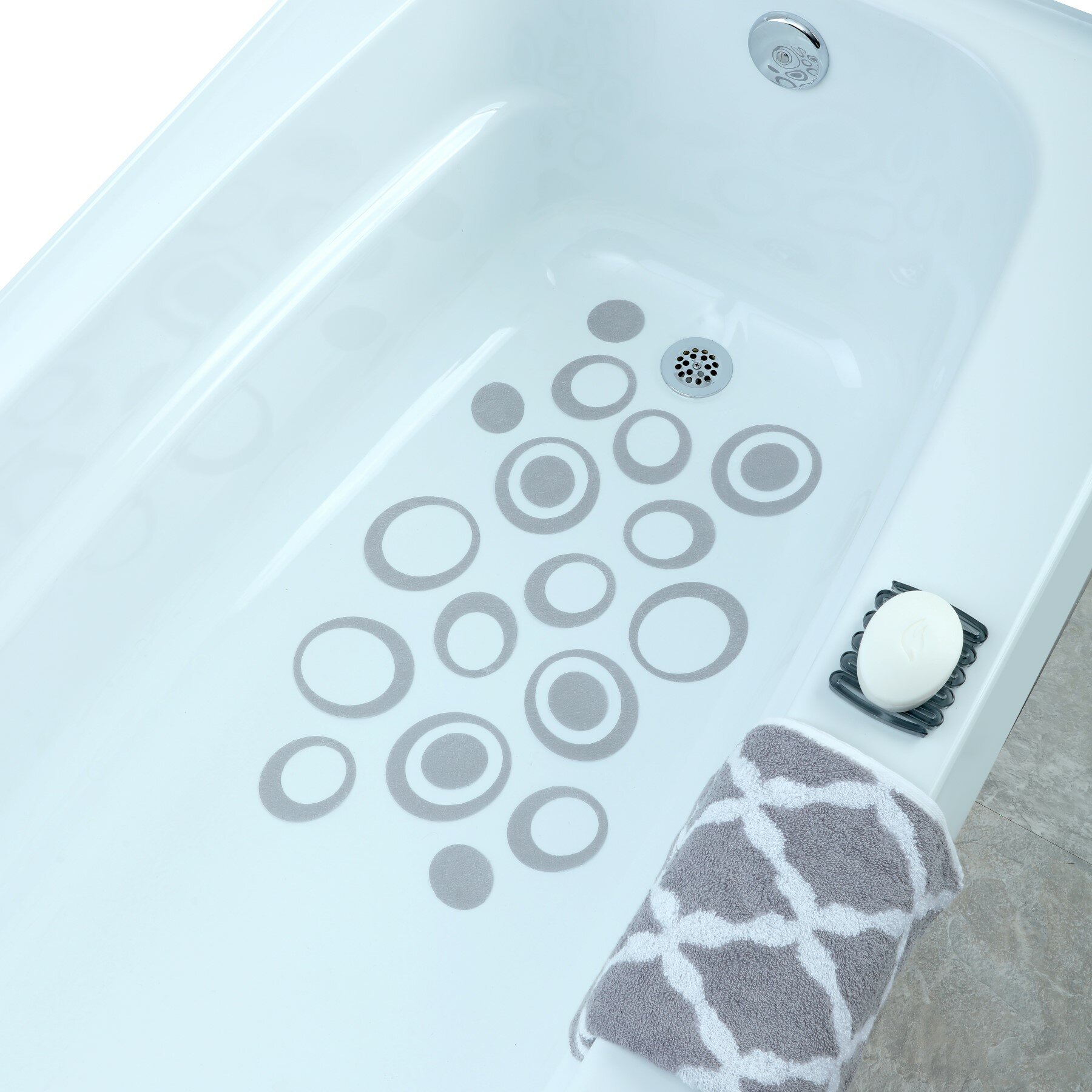 non slip adhesive bathtub mat
