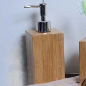 Ecobio Square Bamboo Soap Dispenser