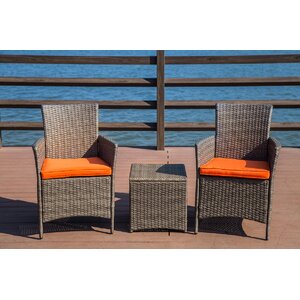 Mike 3 Piece Conversation Set with Cushions