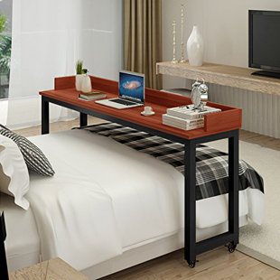 Overbed Desk Wayfair Yuriko Overbed Writing Desk With Wheels