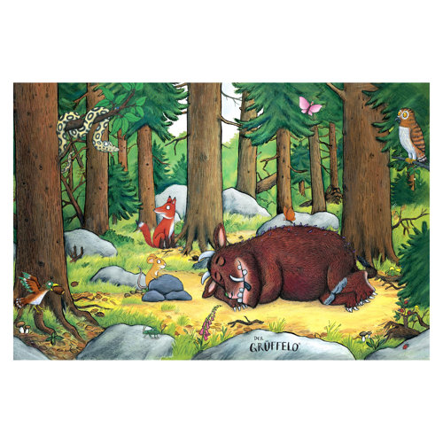 Gruffalo - Nap in the Woods 1.9m x 2.88m Textured Matte Peel & Stick Wall Mural East Urban Home