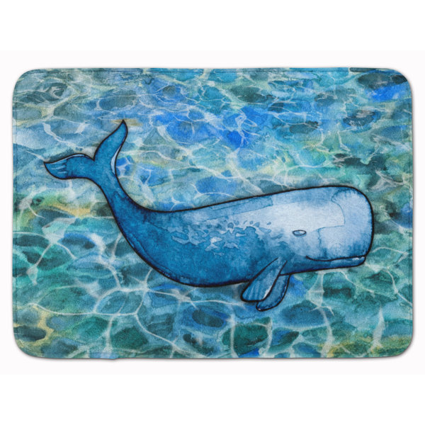 Ocean Animals Whale out of the Sea Level Non-slip Soft Bathroom Rugs Carpet Mat