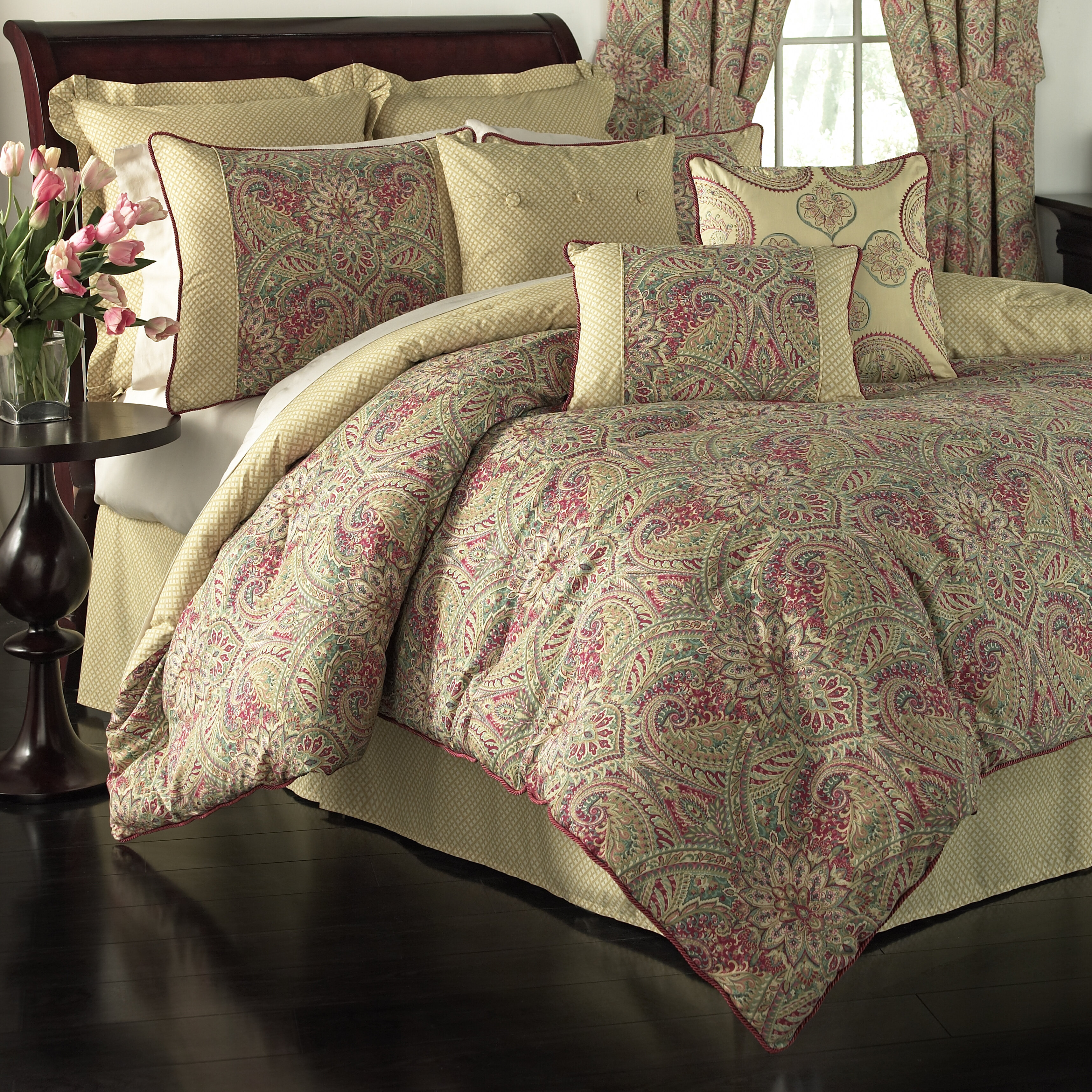 Waverly Swept Away 4 Piece Reversible Comforter Set Reviews