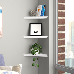 Short Under 20 In Brayden Studio Wall Mounted Corner Shelves You Ll Love In 2020 Wayfair