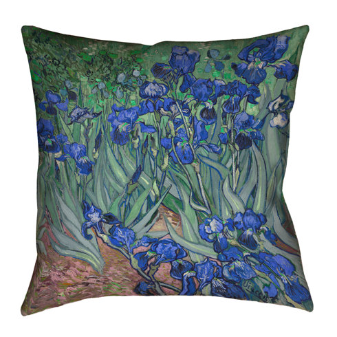 Red Barrel Studio Morley Irises Throw Pillow Wayfair