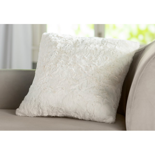 Patterson Faux Fur Throw Pillow by Harriet Bee| @ $26.99