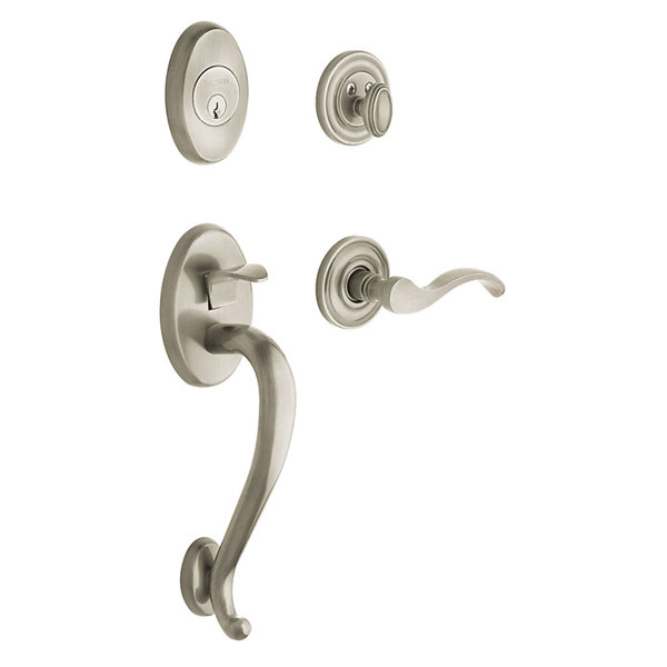 Logan Full Dummy Handleset with Interior Lever and Sectional Trim by Baldwin