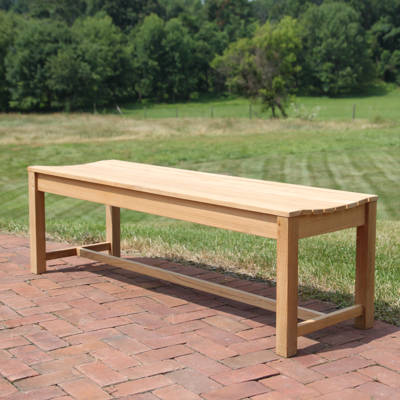 Rosecliff Heights Earls Backless Teak Picnic Bench Wayfair Earls Backless Teak Picnic Bench