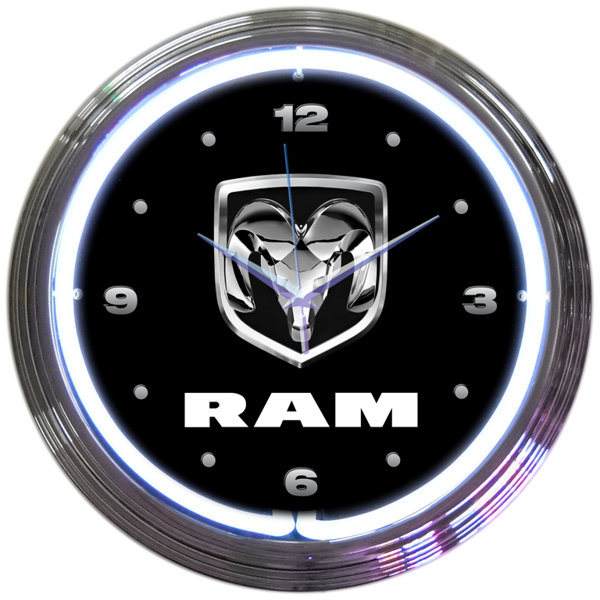 15 RAM Neon Clock by Neonetics
