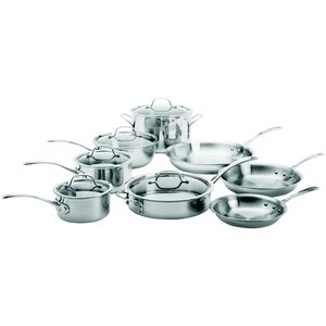 Tri-Ply Stainless Steel 13 Piece Cookware Set