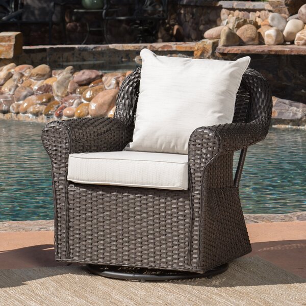 Cecilio Outdoor Swivel Rocking Chair By Darby Home Co