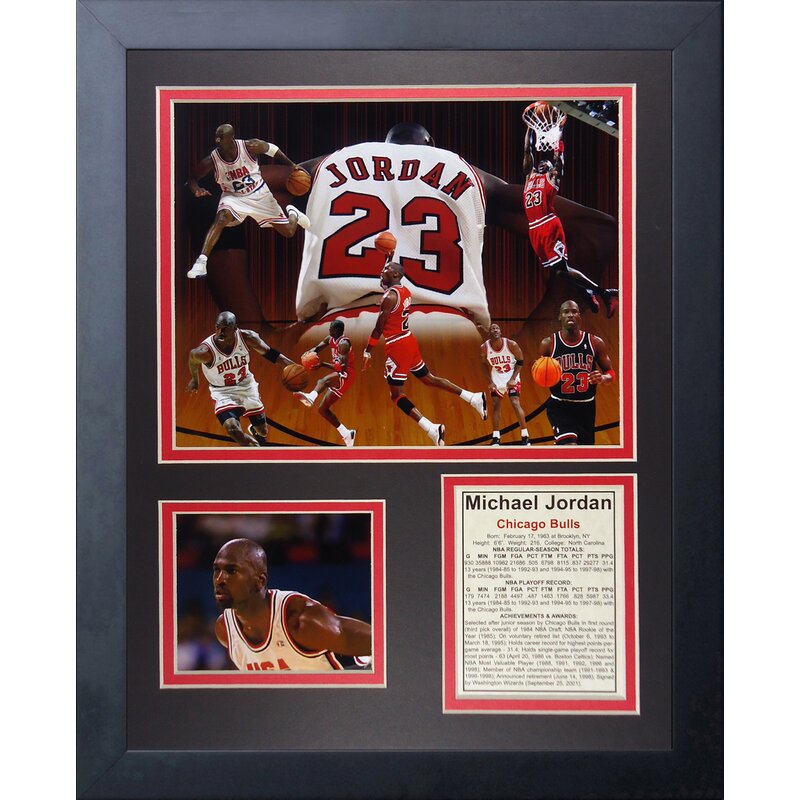 Legends Never Die Michael Jordan Collage II Framed Memorabilia ...