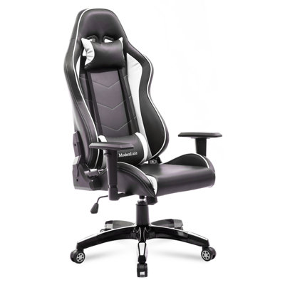 Gaming Chair SYMYLIFE Upholstery Color BlackWhite