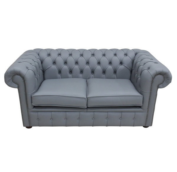 Grey Leather Chesterfield Wayfair Co Uk