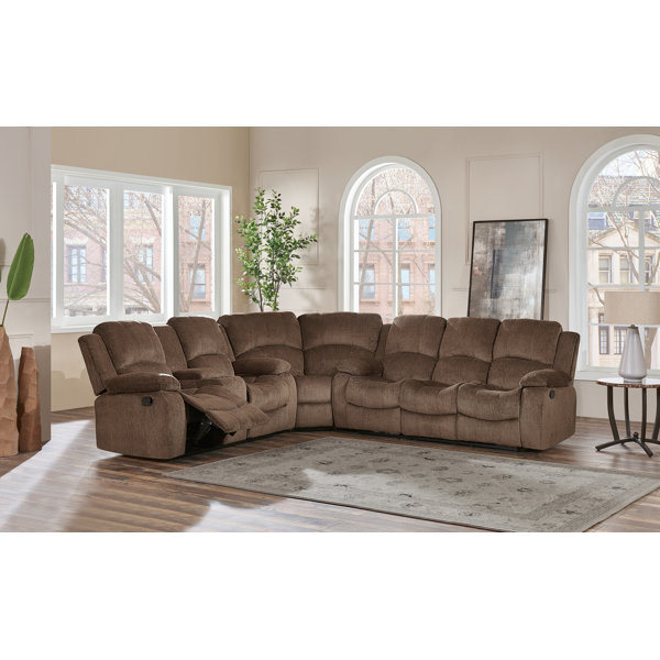 Premium Shop Knizair Left Hand Facing Reclining Sectional Sweet Spring Deals on