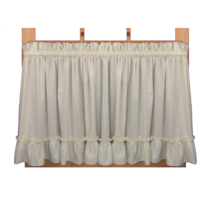 Ophelia Co Winland Solid Country Ruffled 86 Cafe Curtains