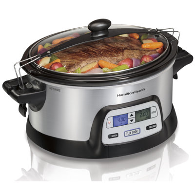 Hamilton Beach 6 Qt Stay or Go Programmable FlexCook Slow Cooker Hamilton Beach