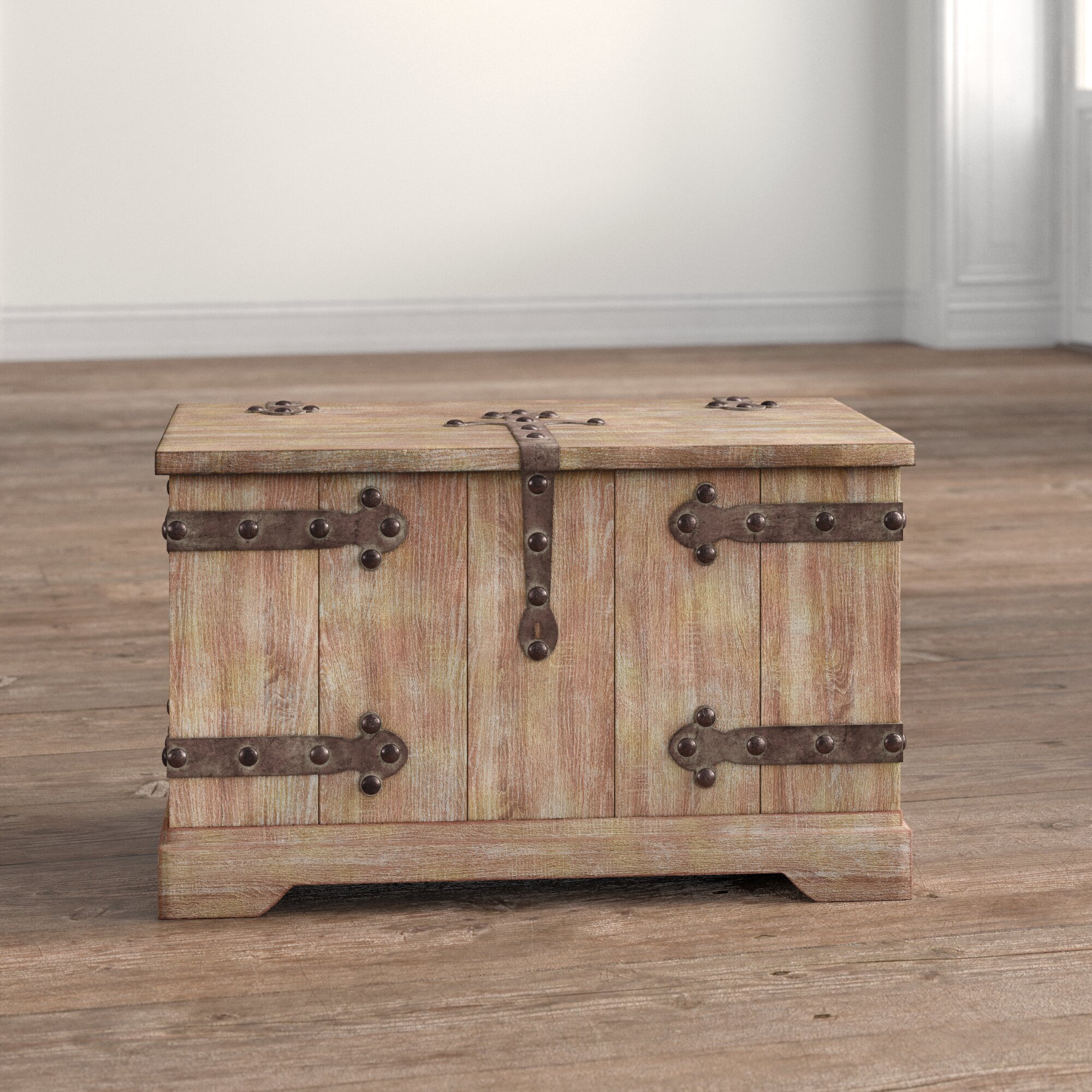 hinged toy box