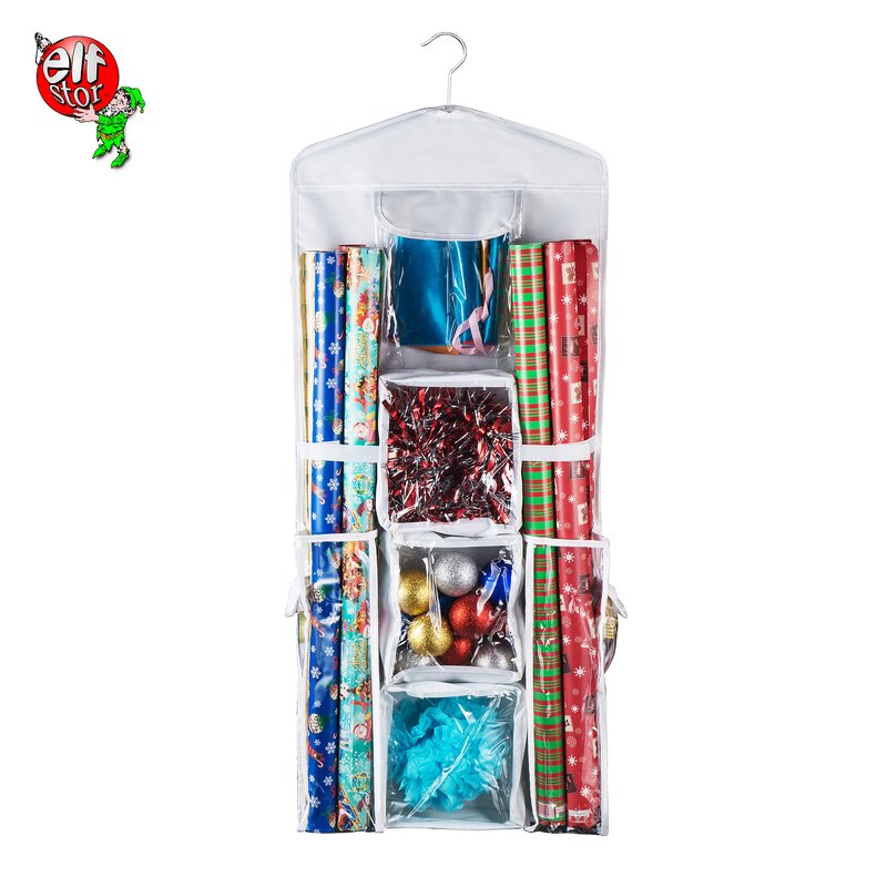 The Holiday Aisle Hanging Gift Wrap Storage Bag & Reviews | Wayfair