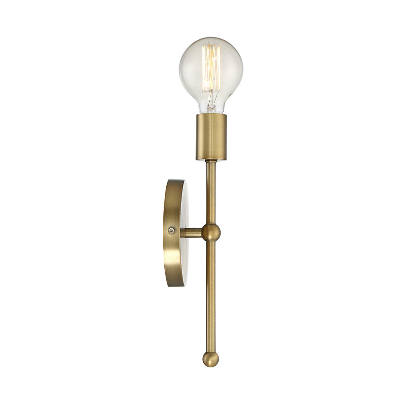 Bautista 1-Light Glam Steel Wallchiere