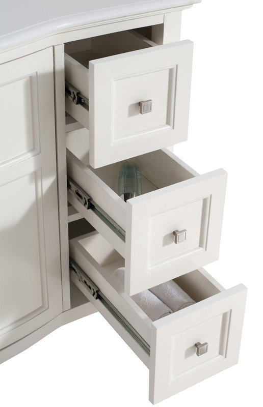 Simpli Home Winston 37" Single Rounded Front Bath Vanity Set & Reviews