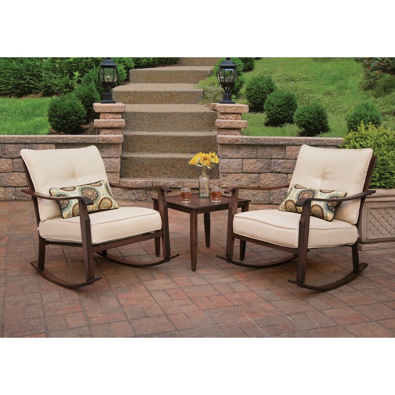 Liberty Garden Patio Scottsdale 3 Piece Dining Set With Cushions