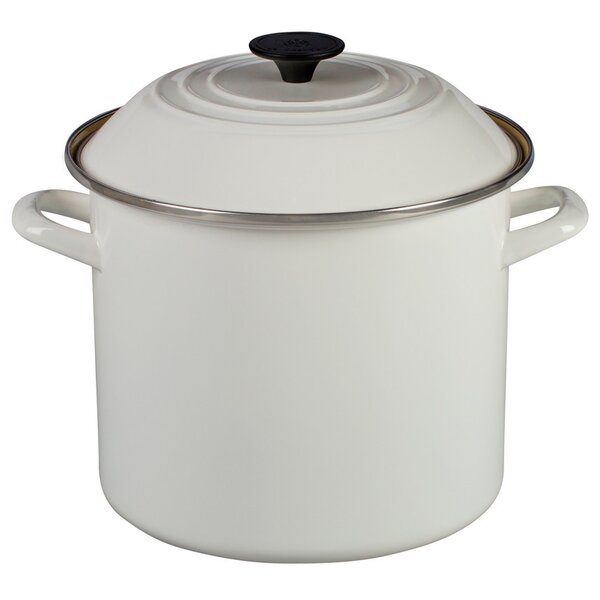 Enamel On Steel Stock Pot with Lid by Le Creuset