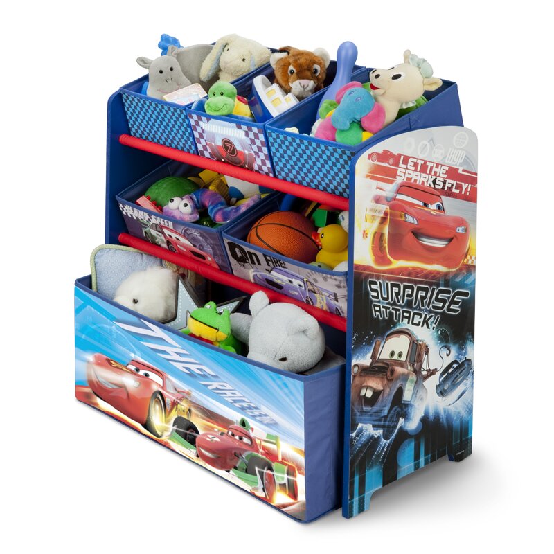 cars multi bin toy organizer