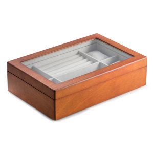 Brown Wood Valet Box by Bey-Berk