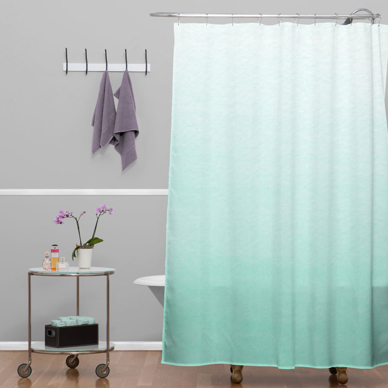 Brayden Studio Kessinger Mint Ombre Shower Curtain & Reviews | Wayfair Brayden Studio Kessinger Mint Ombre Shower Curtain & Reviews | Wayfair