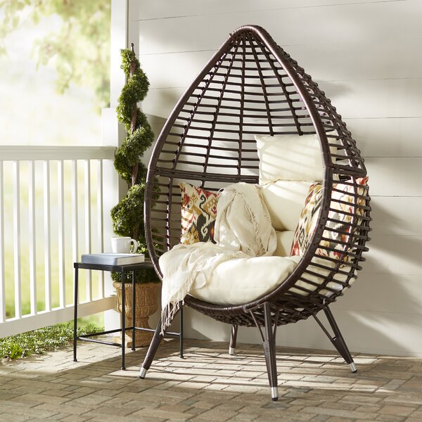Teardrop Patio Chair with Cushions by Langley Street