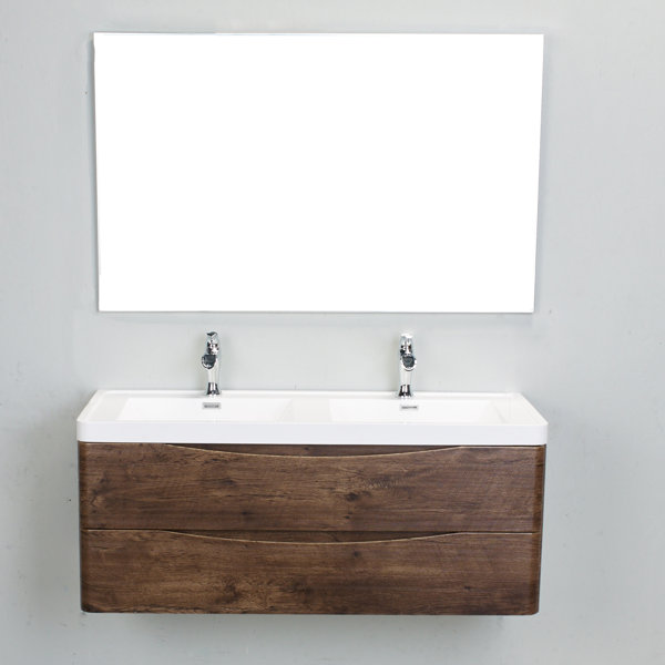 Blondene Modern 48 Double Bathroom Vanity Set by Trent Austin Design
