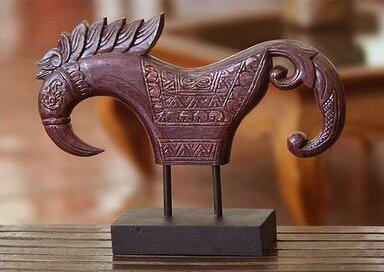 Novica Jaran Kepang Horse Wood Figurine | Wayfair