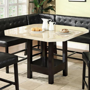 Marble Kitchen Dining Tables You Ll Love Wayfair Piss Marble Top Wooden Counter Height Dining Table