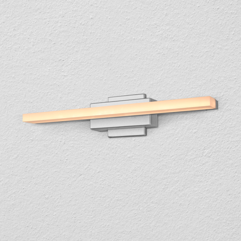 Wade Logan Armendariz 1 Light Dimmable Led Silver Bath Bar Reviews Wayfair